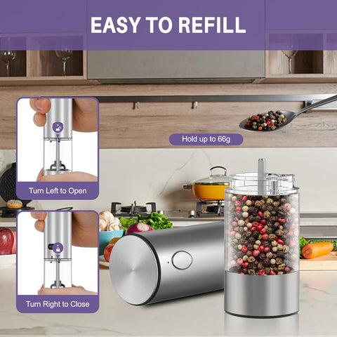 GATTLELIC upgraded USB-C charging base providing convenient charging for both grinders.