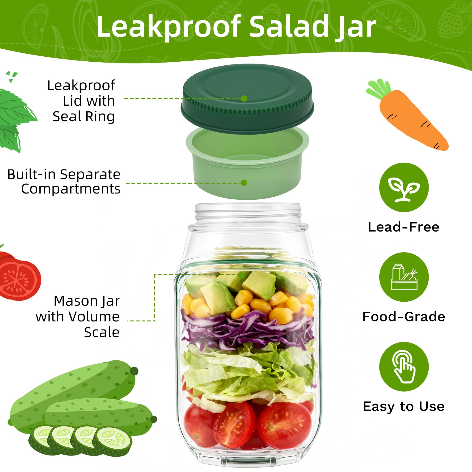 Gaulofo lid doubles as a convenient bowl for quick portions.