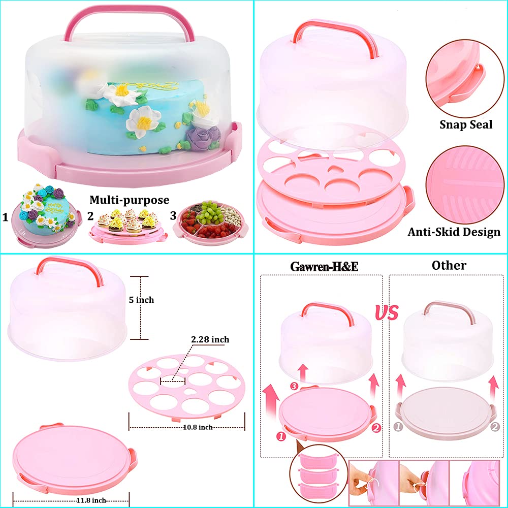 Gawren-H&E non-stick springform pans for easy cake release.