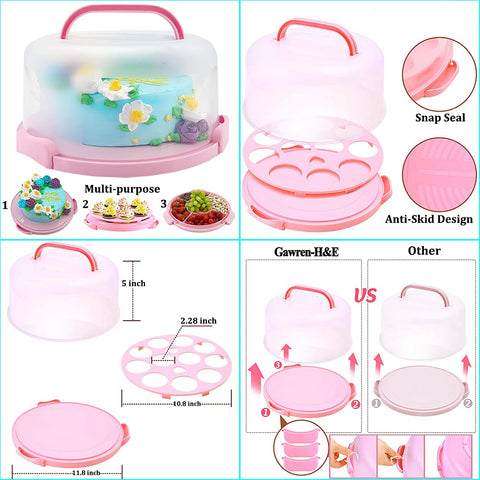 Gawren-H&E non-stick springform pans for easy cake release.