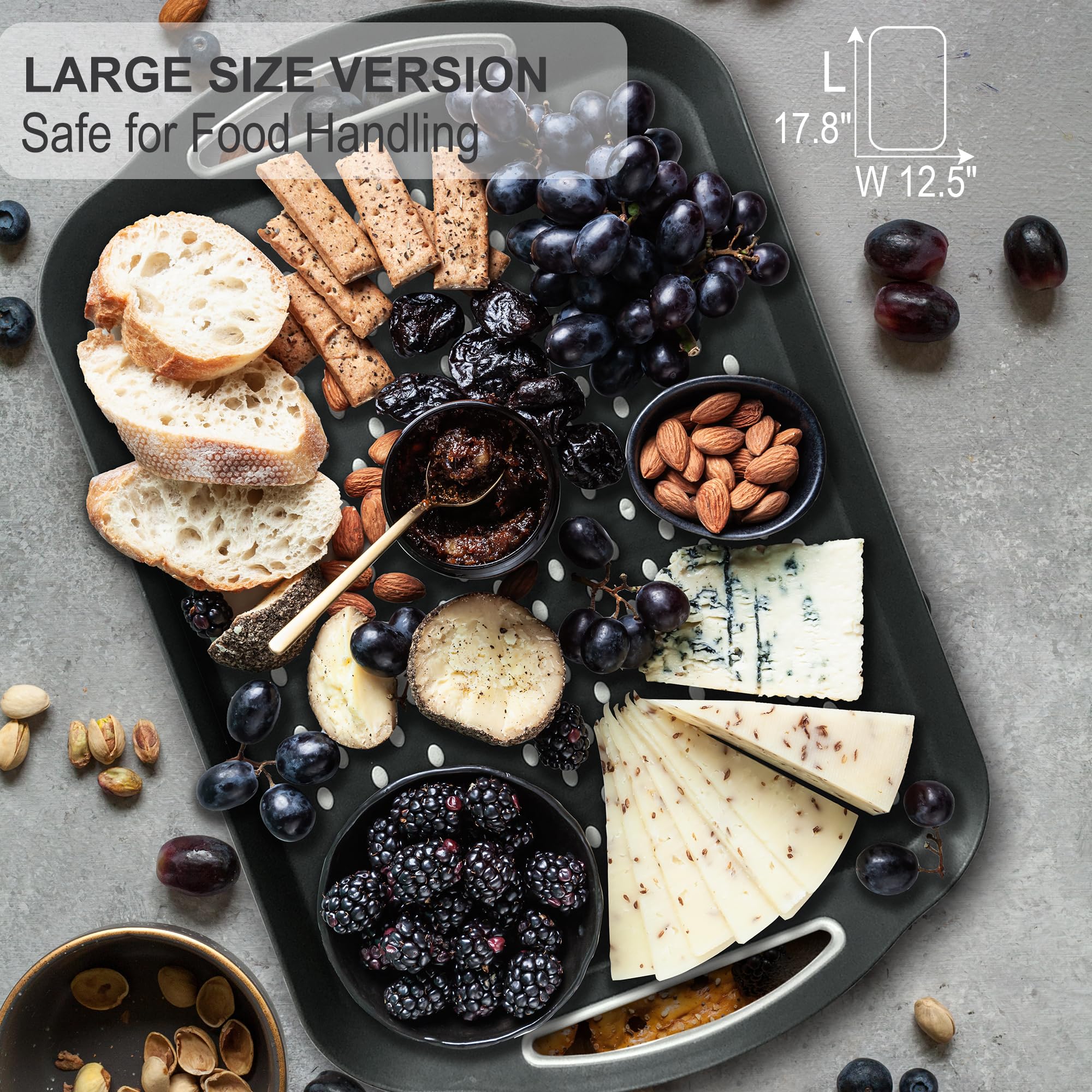 GAYIMEI dual rubber grippy surface prevents sliding on any surface.