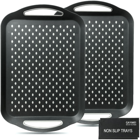 GAYIMEI large anti-slip tray with handles keeps items stable during transport.