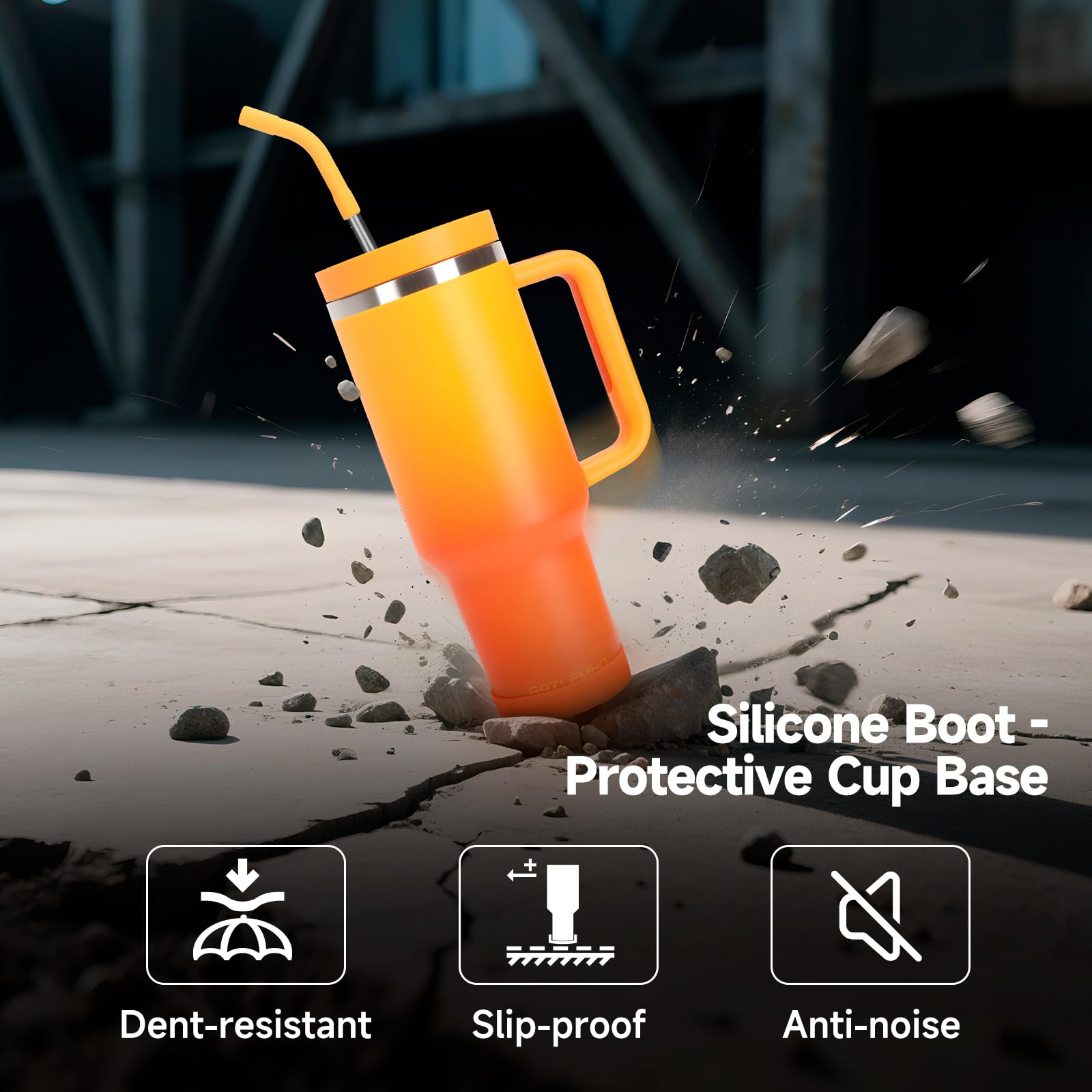 Durable stainless steel construction resists dents during travel.