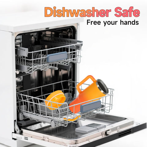 Ombre orange finish adds style to hydration on the go.