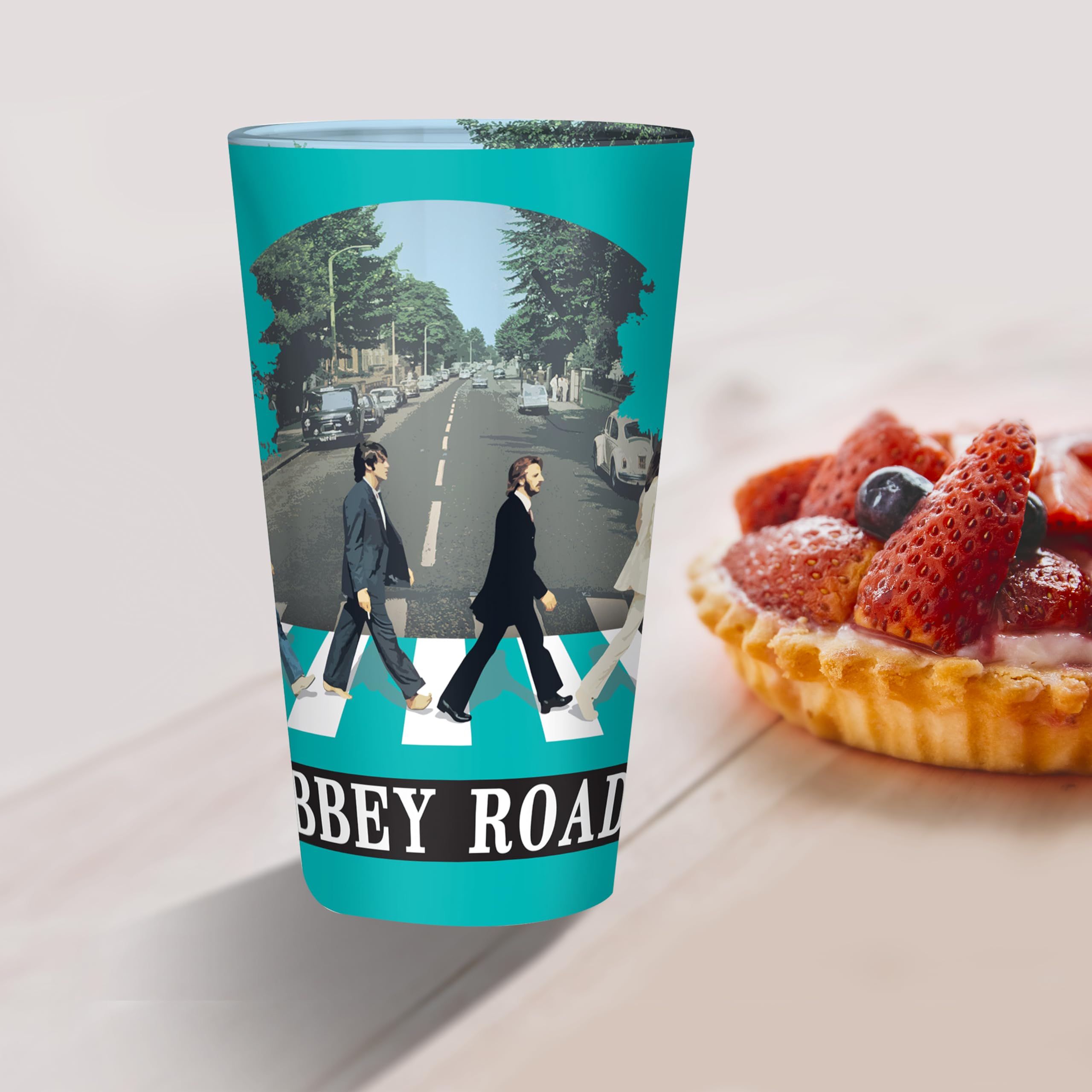 GB eye Abbey Road crosswalk glass is sturdy for everyday beverages.