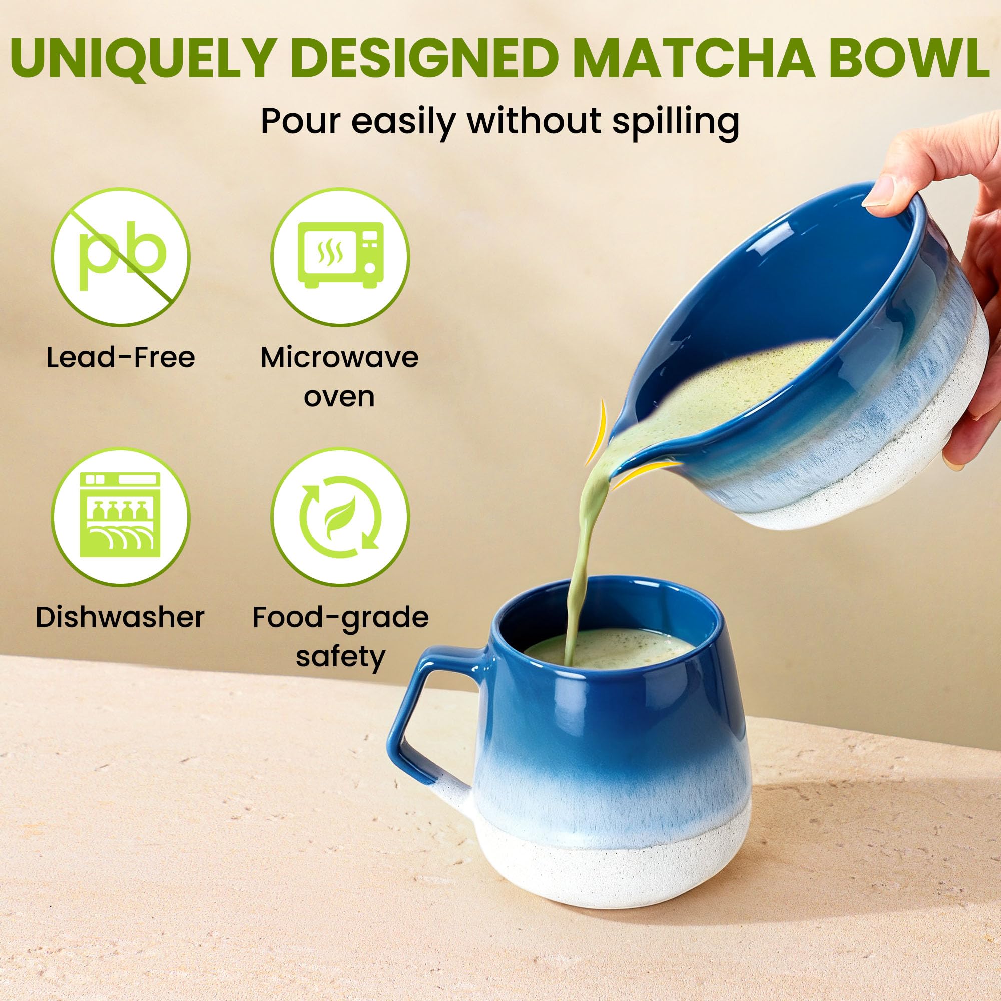 GBBG Desert Series chasen stand keeps your whisk dry and organized for quick mornings.
