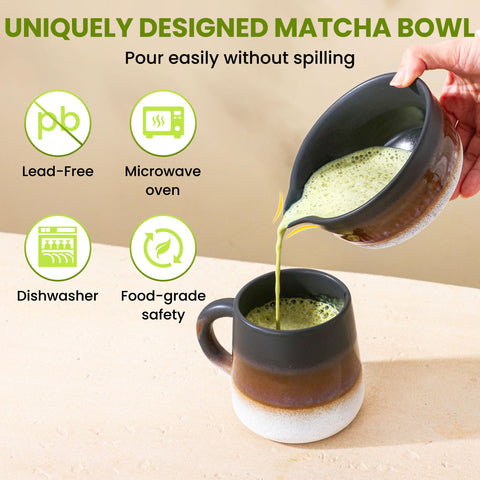 GBBG Matcha Whisk Set Desert Series chasen stand supports organized storage.