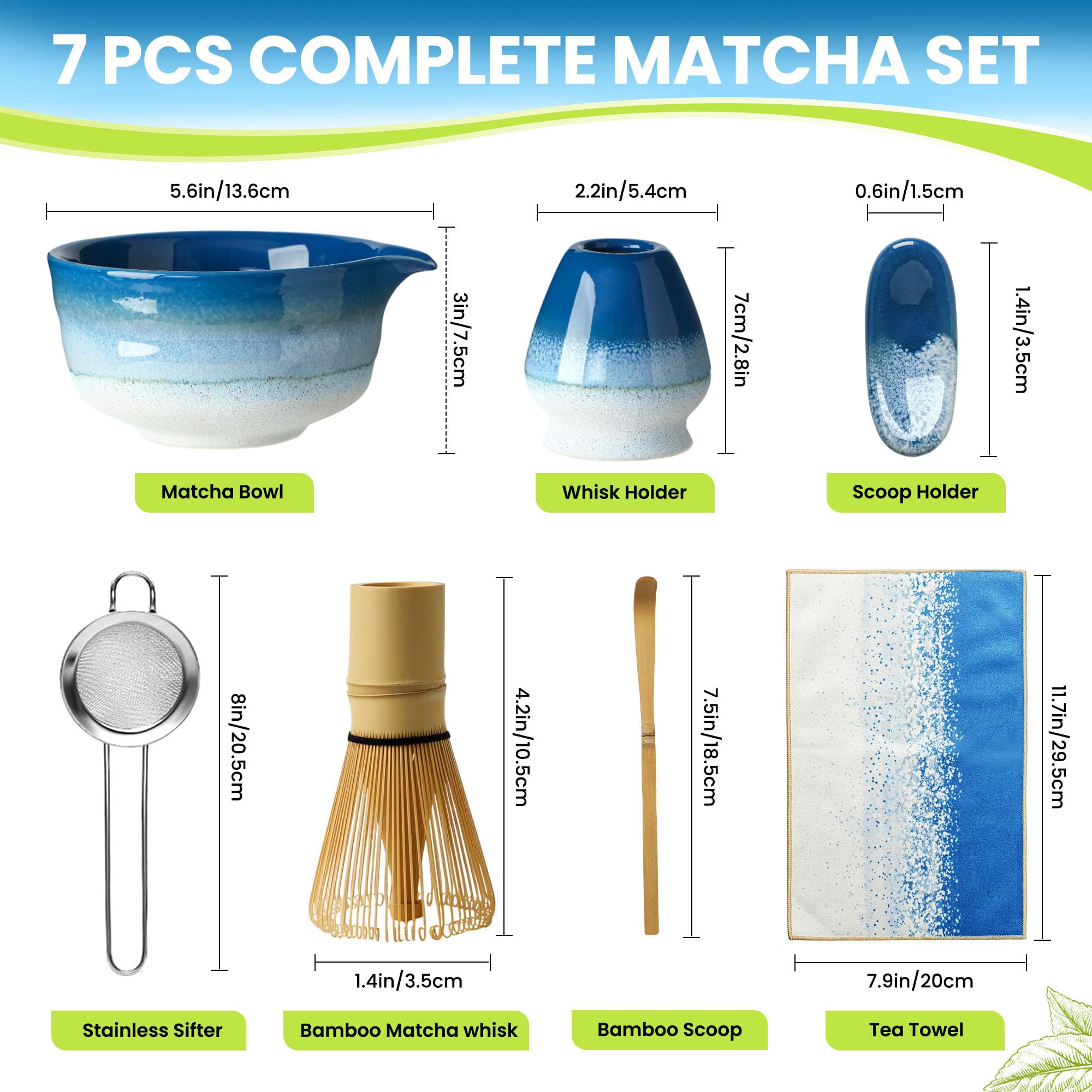 GBBG Stainless steel tea powder sifter ensures fine, clump-free matcha for smooth pours.