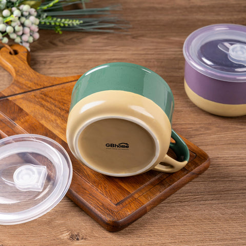 GBhome lid with BPA-free silicone for spill-free microwave use.