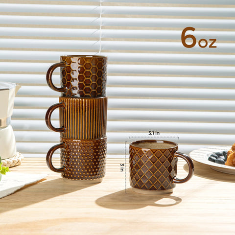 GBhome ceramic coffee mug with espresso-cappuccino-size capacity for morning rituals