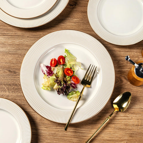 GBHOME soup bowls with white glaze, perfect for soups and cereals.