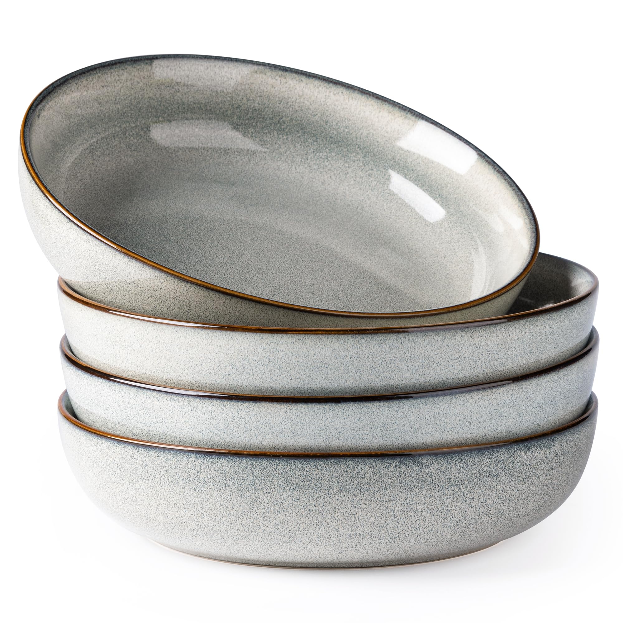 GBhome ceramic pasta bowl, 8.75 inches wide, ideal for pasta or salads.