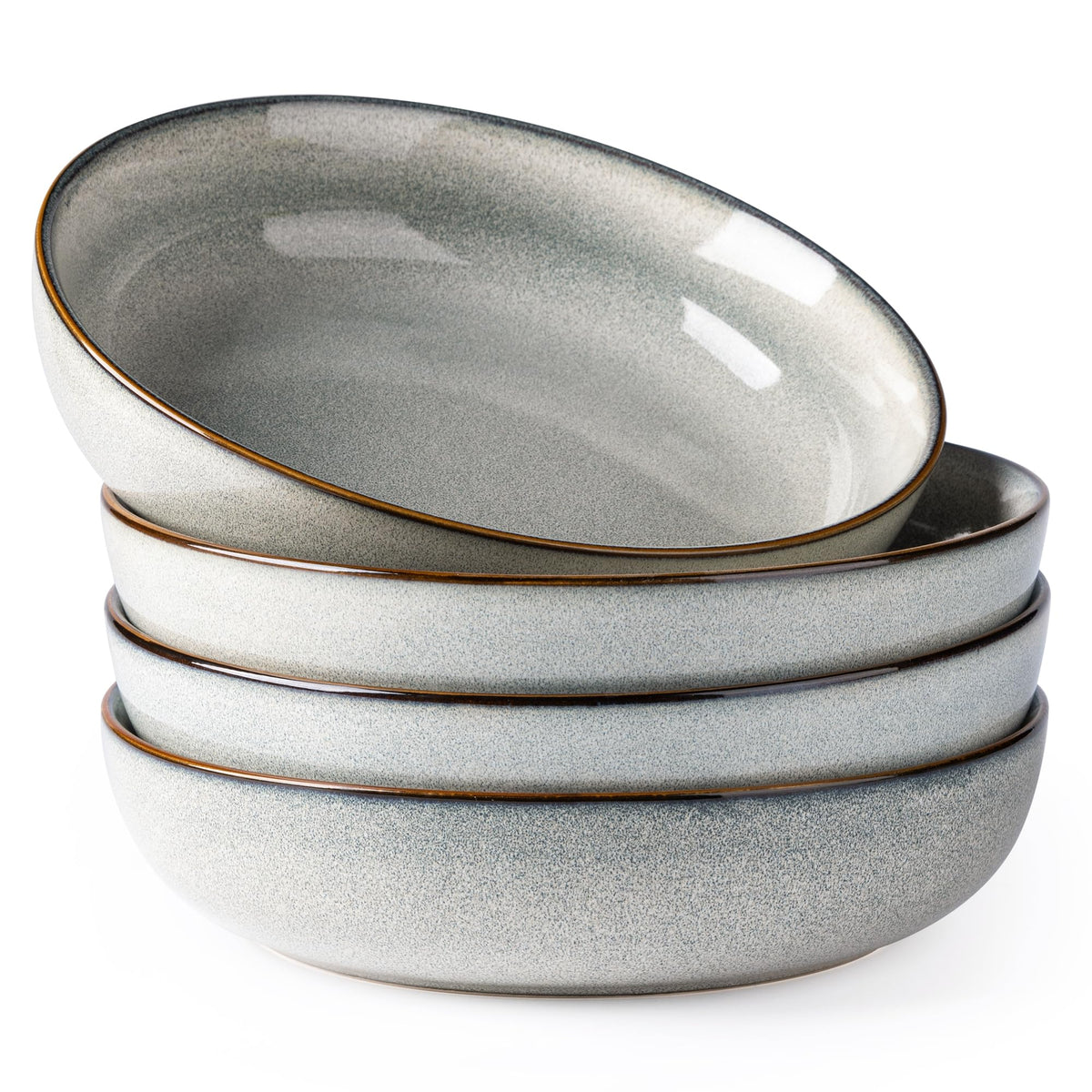 GBhome ceramic pasta bowl, 8.75 inches wide, ideal for pasta or salads.