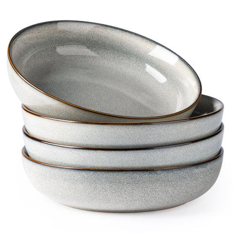 GBhome ceramic pasta bowl, 8.75 inches wide, ideal for pasta or salads.