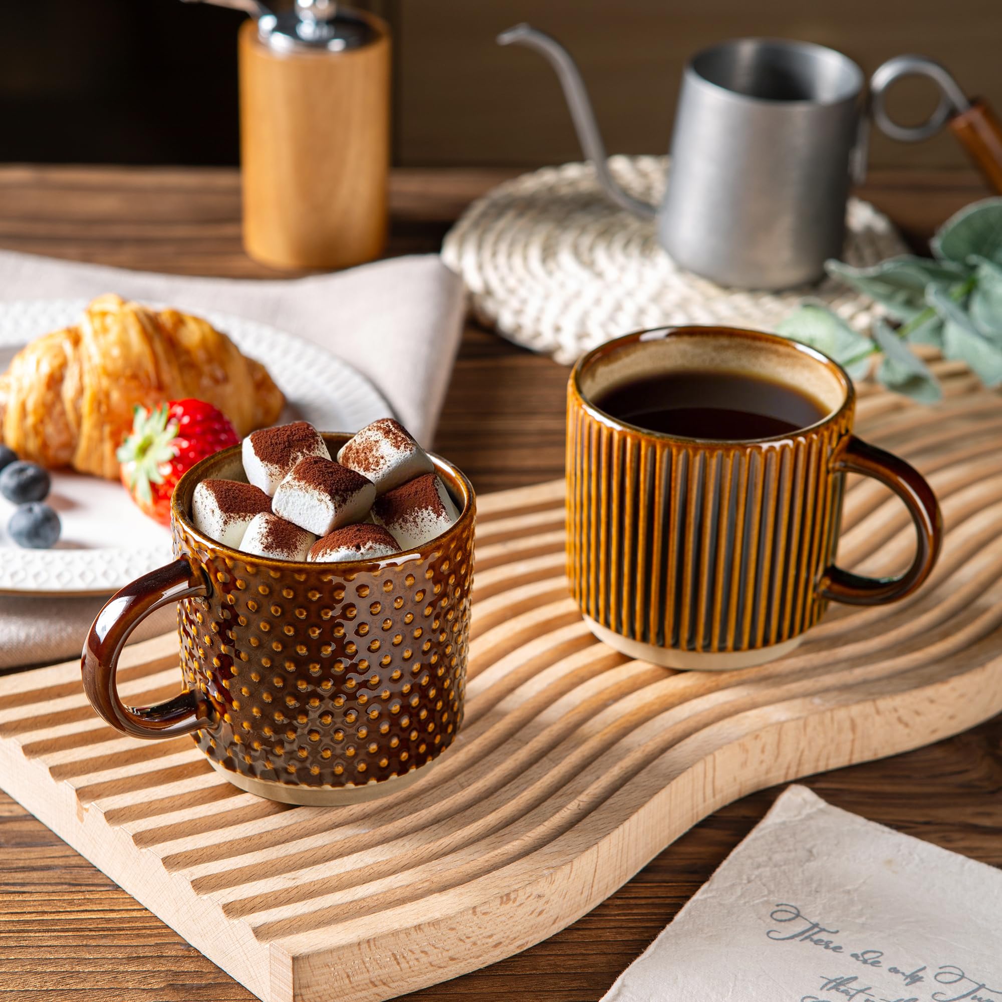 GBhome modern four-pack mug set adds contemporary style