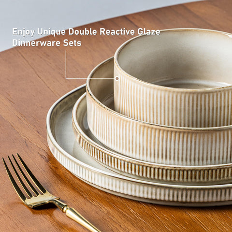 GBHOME stoneware bowls for soup, durable and easy to clean.