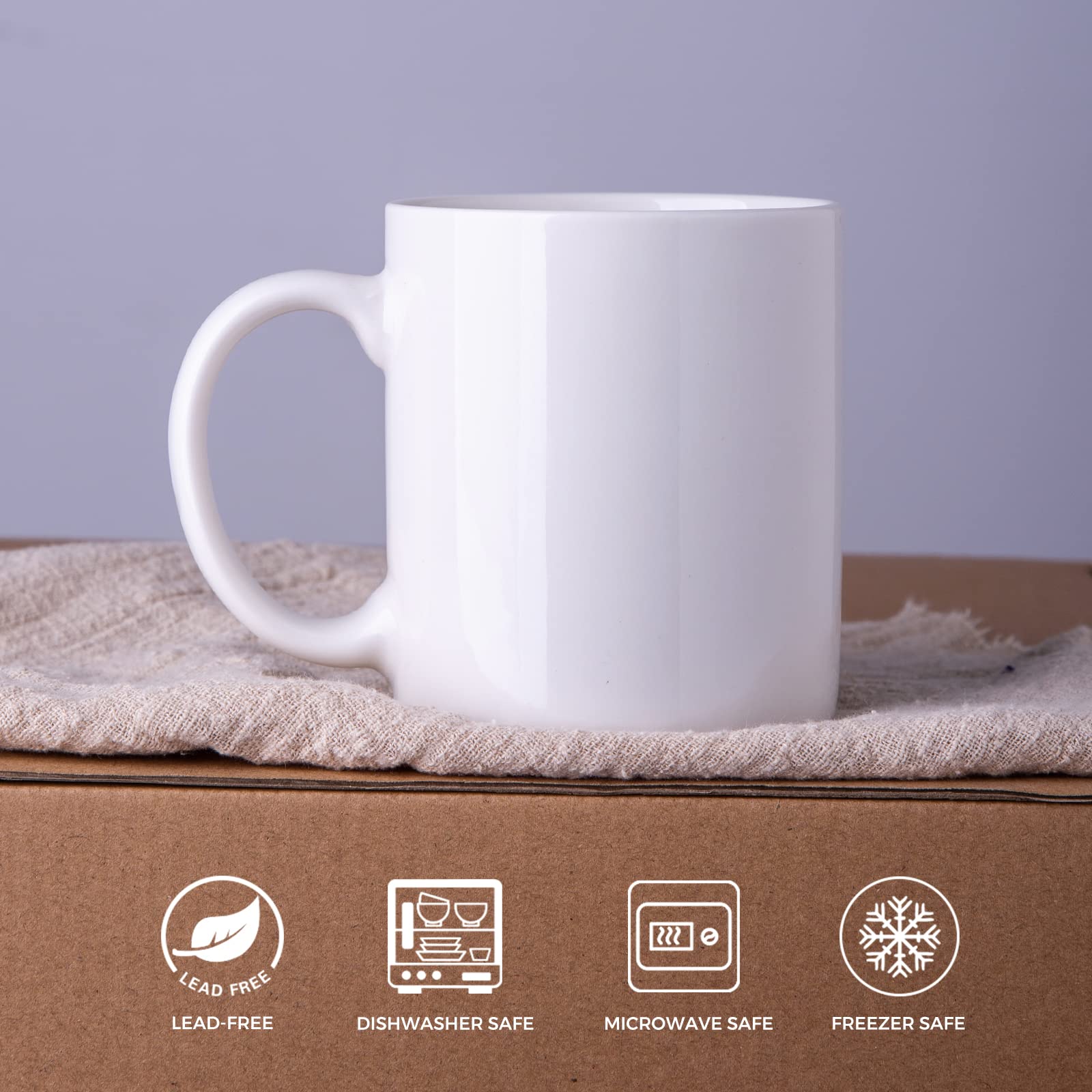 GBHOME mug with wide mouth and comfortable grip for hot drinks.