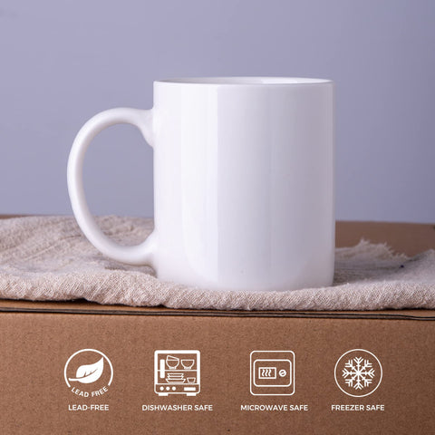 GBHOME mug with wide mouth and comfortable grip for hot drinks.