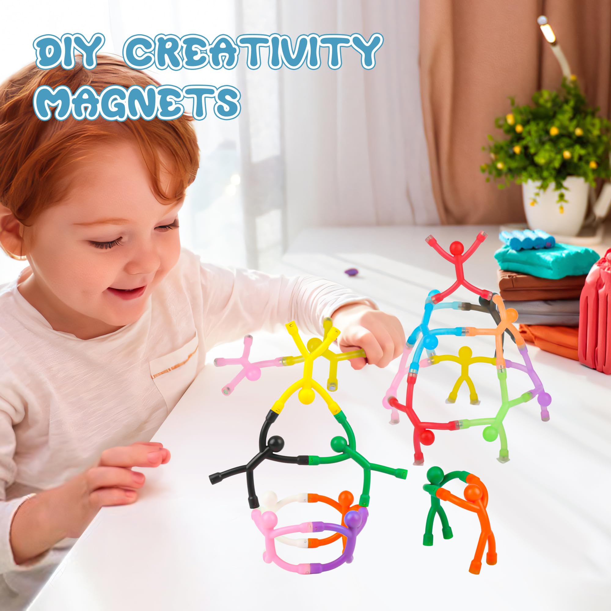GBYMIUY colorful magnetic people set sparks imaginative play and learning at home.