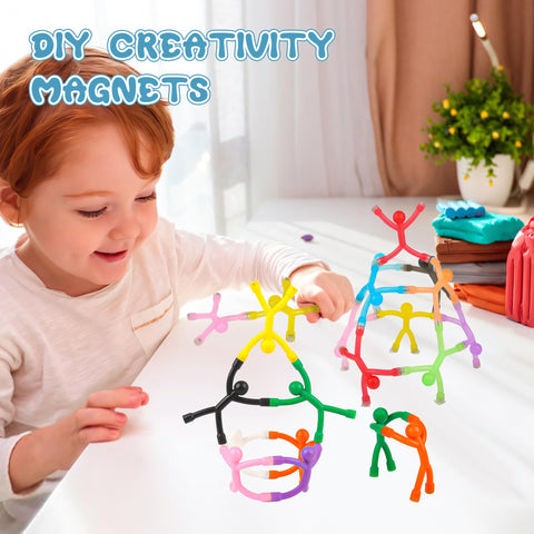 GBYMIUY colorful magnetic people set sparks imaginative play and learning at home.