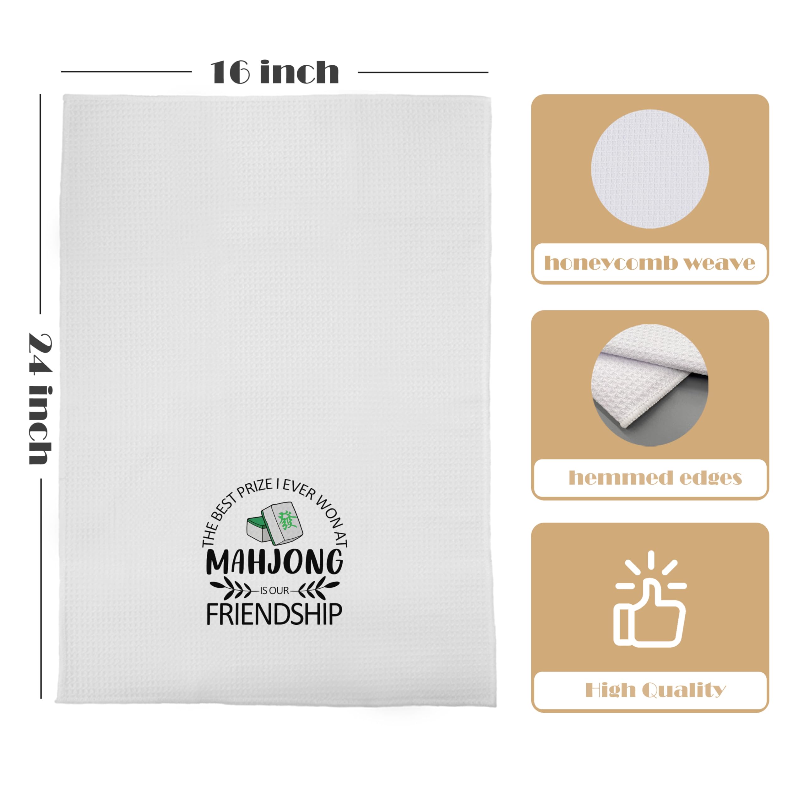 GCFET Mahjong gifts towel in a cozy kitchen scene, enhances decor while remaining functional