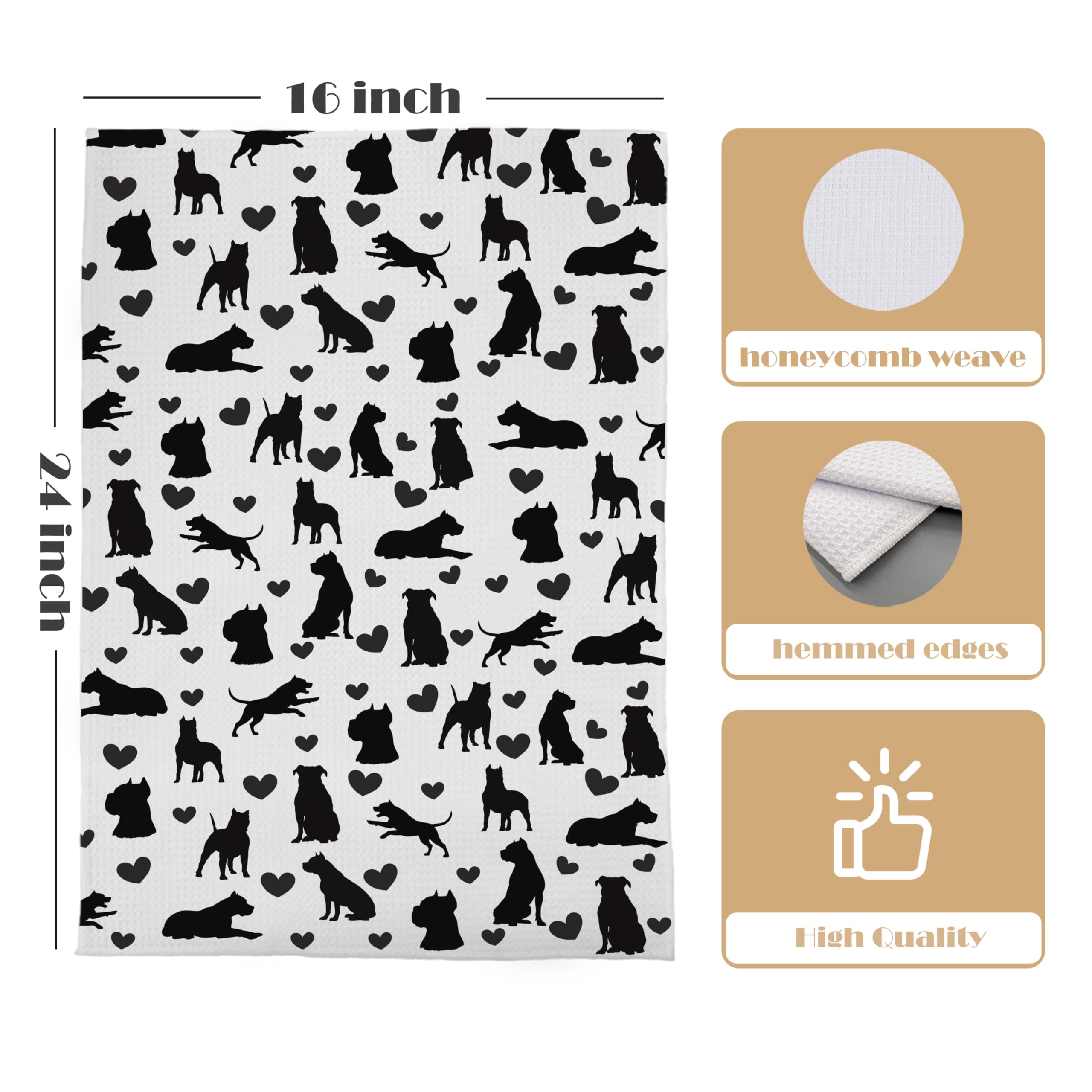 GCFET Pitbull Kinchen towels are gift-ready with charming design for friends and family.