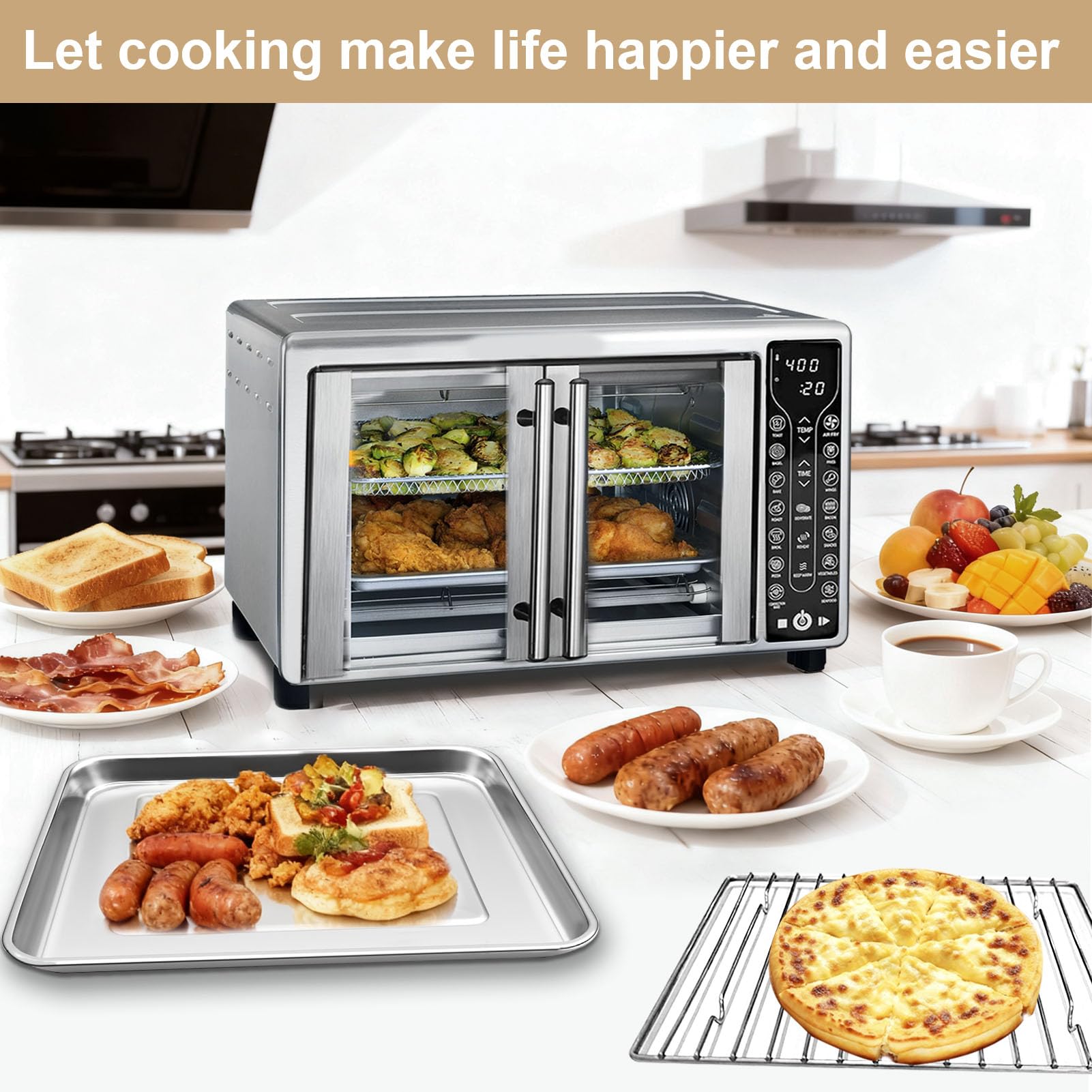 GCQFZ 360 degree heat circulation supports even cooking.