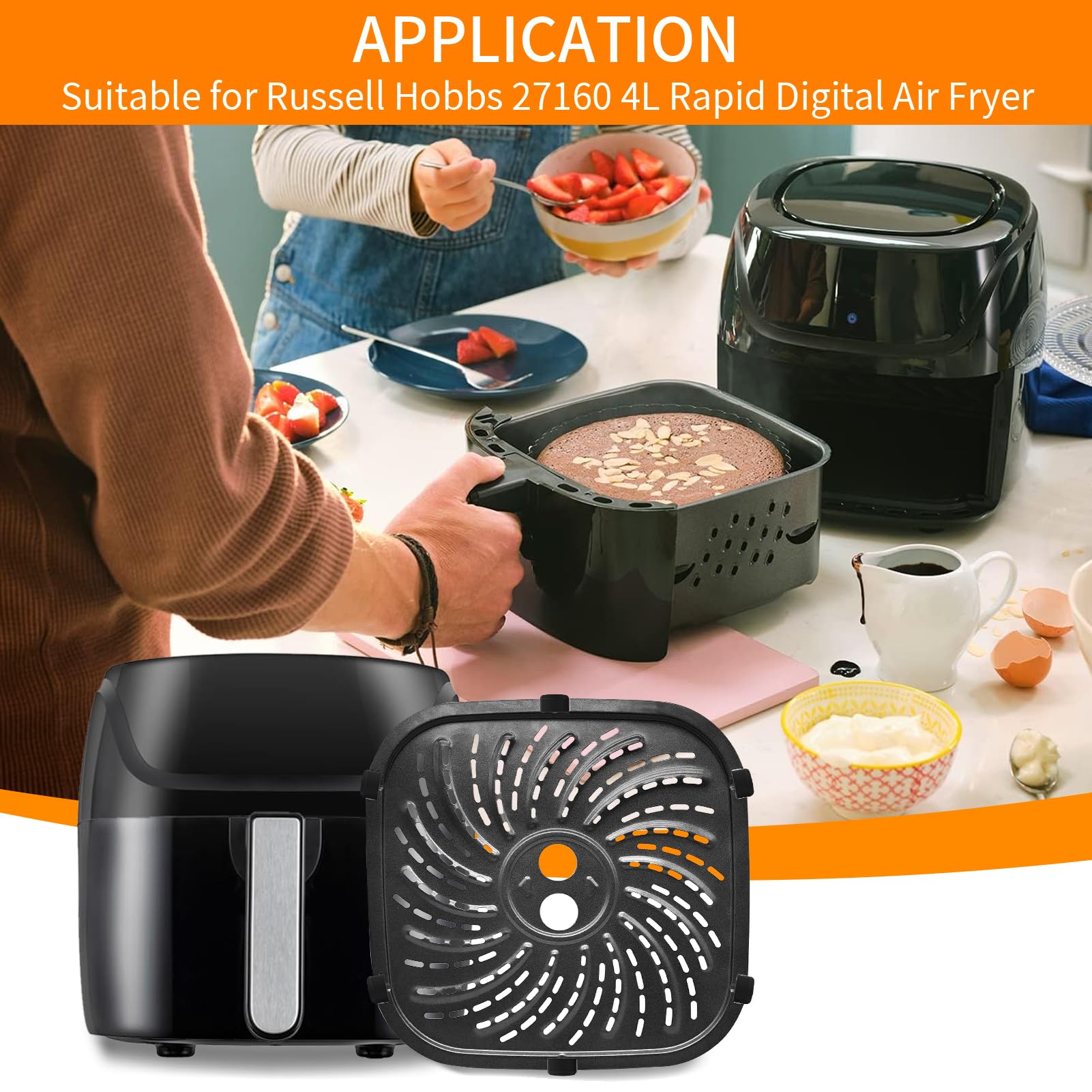 GCQFZ 8x8 grill plate versatile cooking options for wings and vegetables