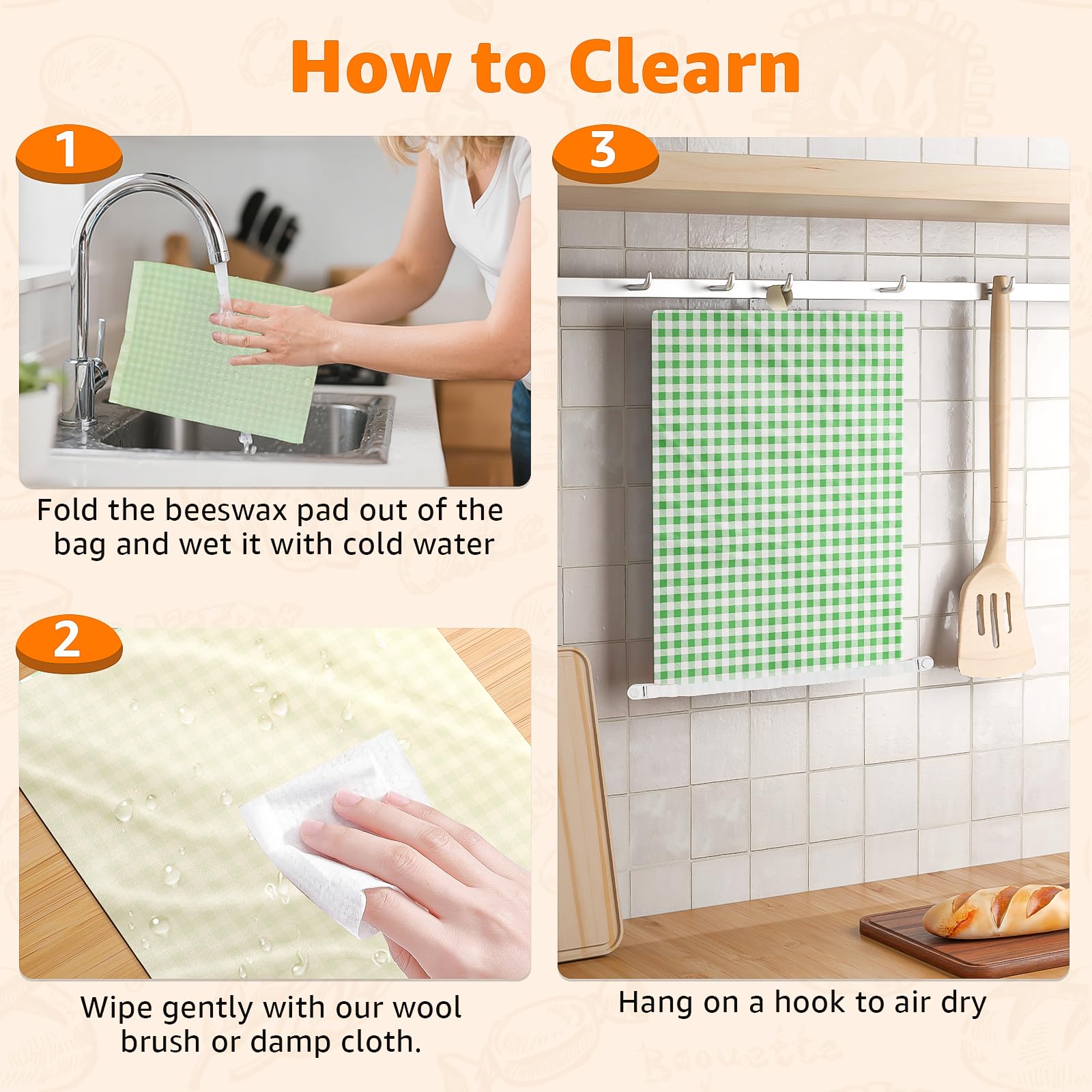 GCTGCT care instructions: hand wash and air dry