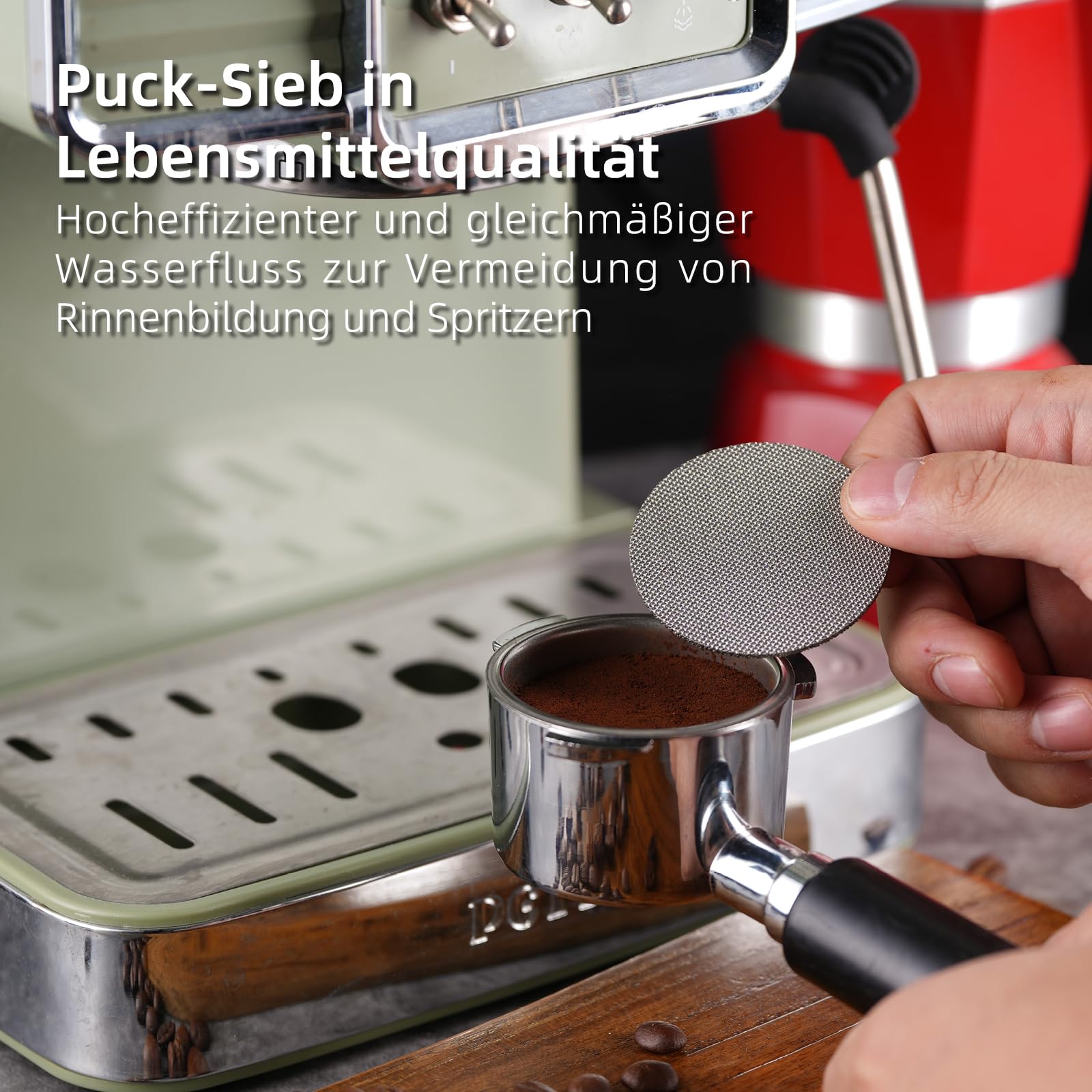 GdHaHSP espresso tools kit with durable stainless steel for cafe use.