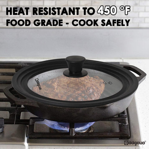GDDGCUO dishwasher-safe lid for quick cleanup after cooking.