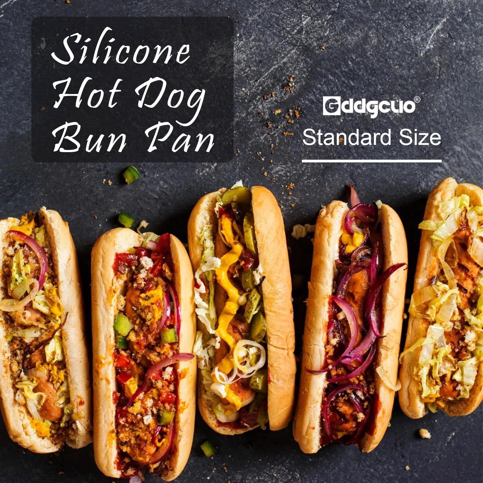 GDDGCUO silicone bun pan is dishwasher safe for fast cleanup