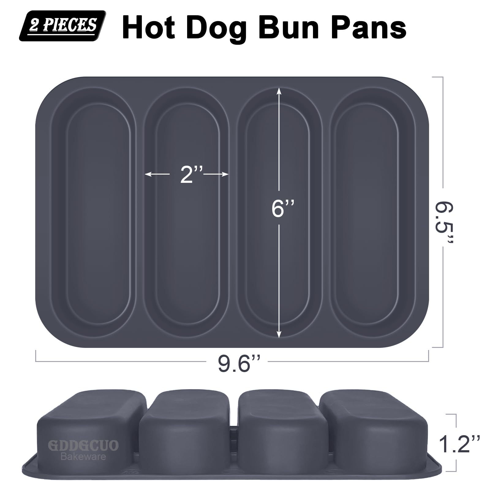 GDDGCUO silicone pan heat resistant up to 450°F for oven use