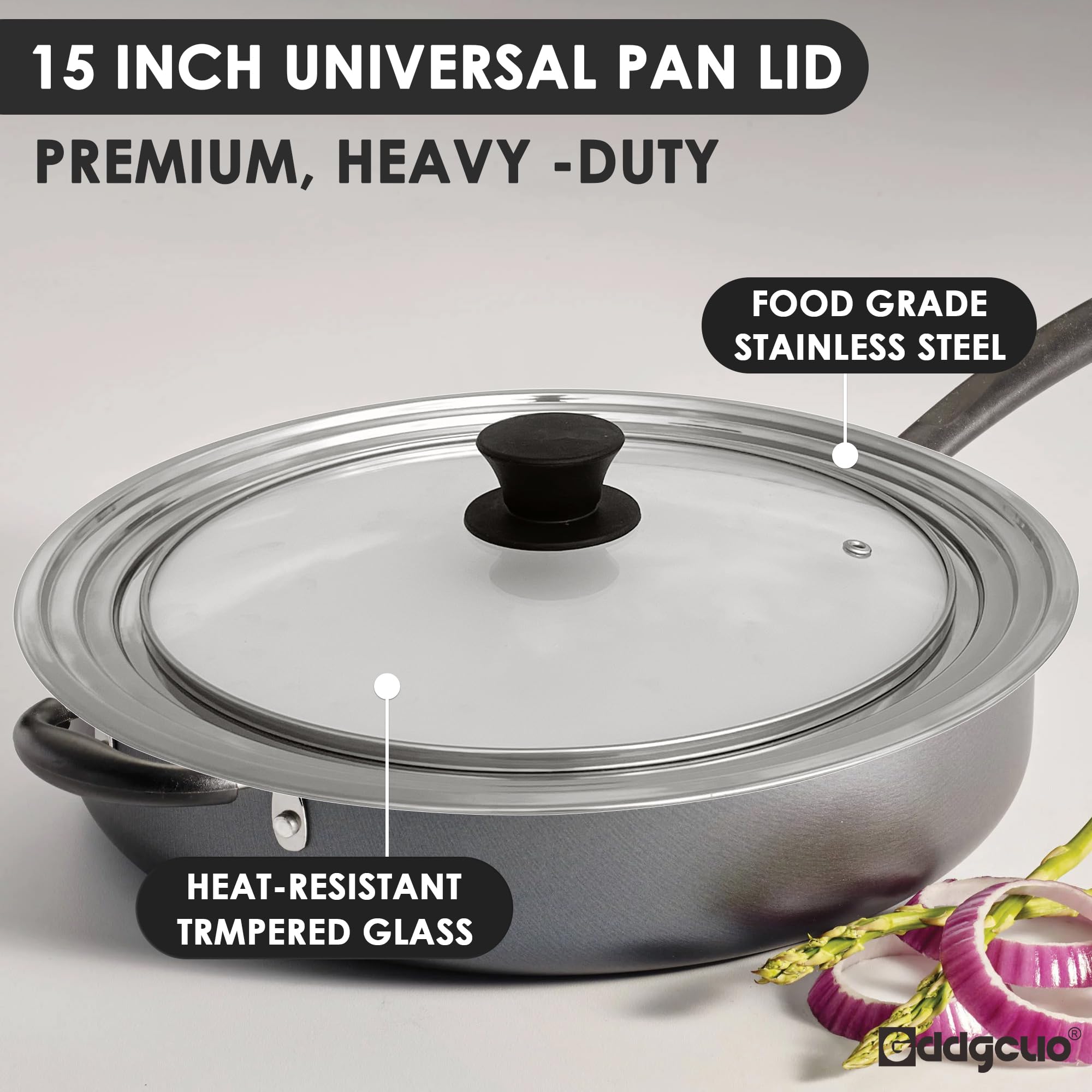 GDDGCUO transparent lid view helps monitor simmering without lifting