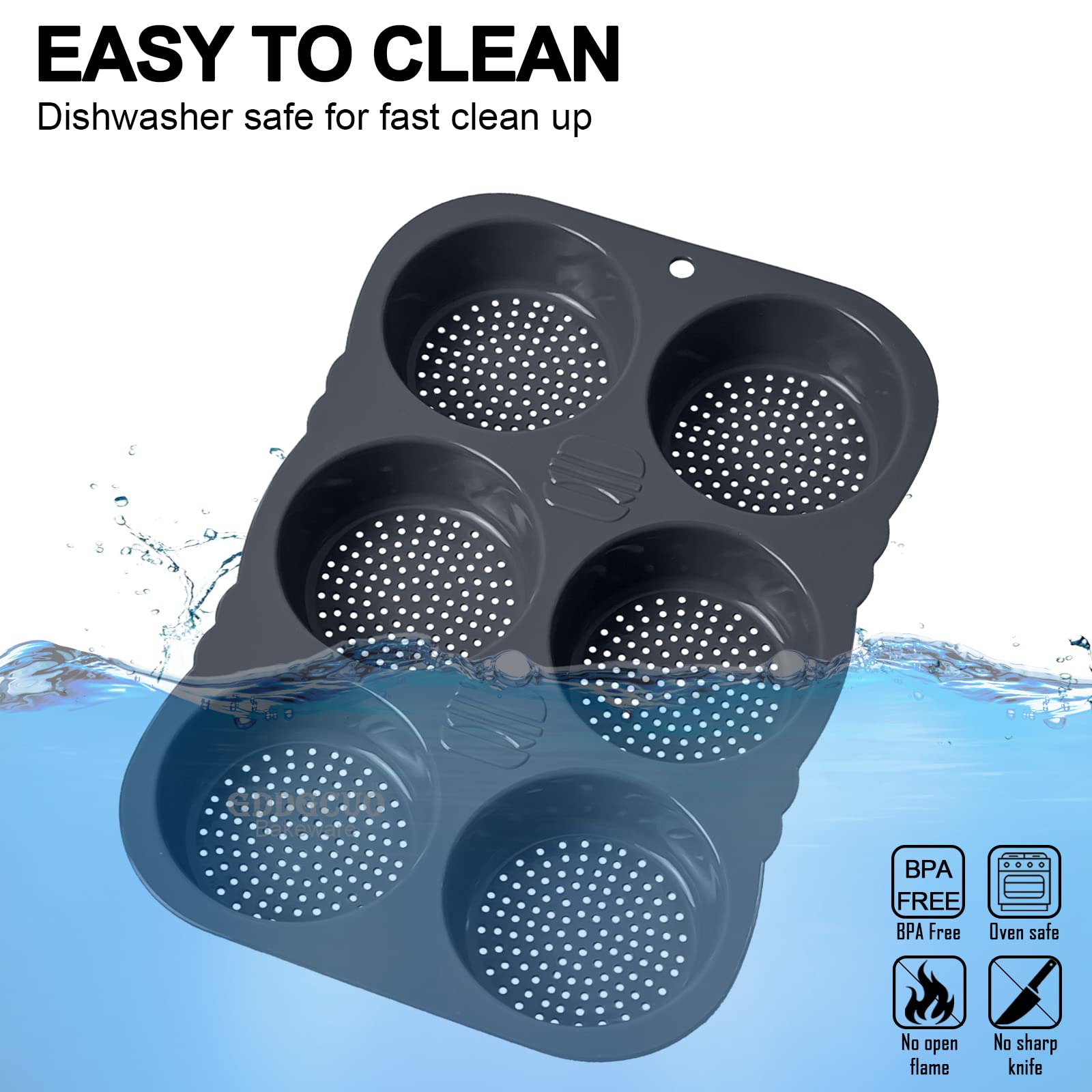 GDDGCUO two-pack burger bun pan set for value and efficiency