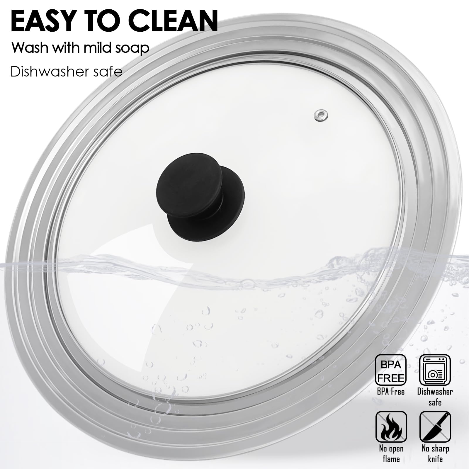 GDDGCUO lid is dishwasher safe for quick and convenient cleanup.