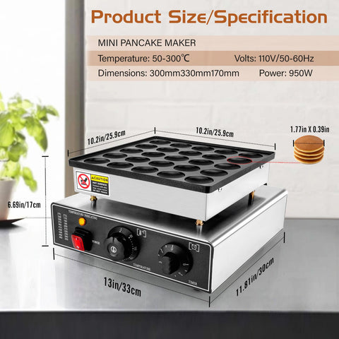 GDDGHS mini pancakes multi-use scenarios highlight versatility from waffles to crepes.