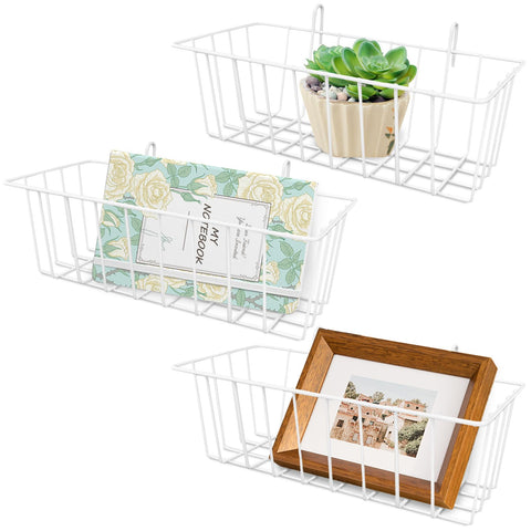 Gddochn 3-piece wire baskets for kitchen storage and decluttering.