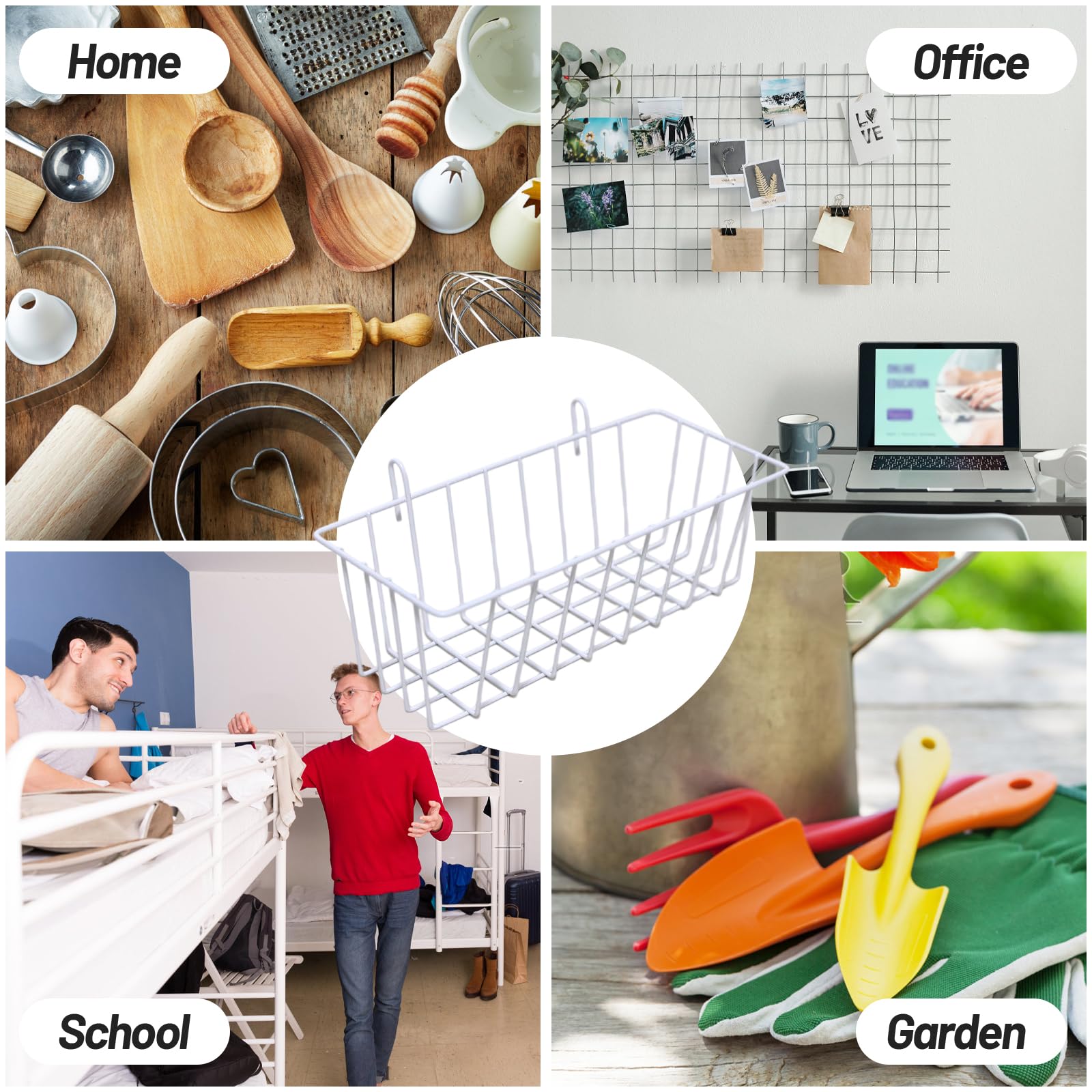 Gddochn display basket for magazines, photos, and decorative items.