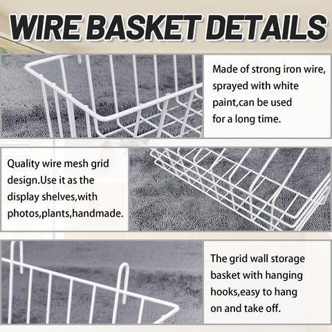 Gddochn metal wire basket for bathroom organization and easy cleaning.