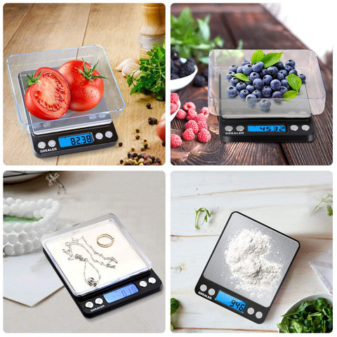 GDEALER tare function helps zero containers for quick batches.