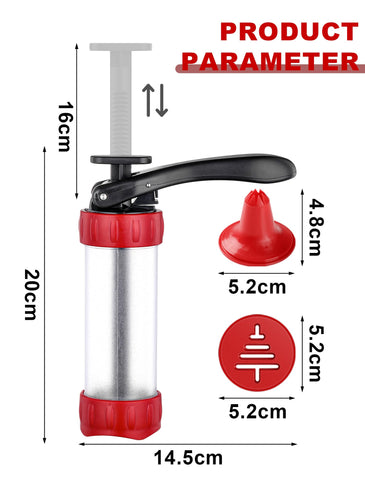 GDL cookie press set offers versatile kitchen tool for baking and snacks.
