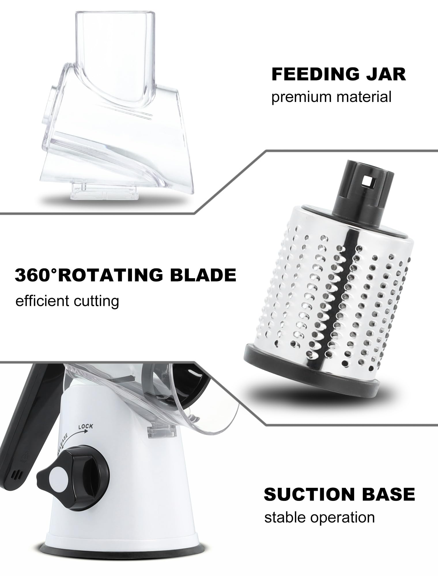 GDL food-grade BPA-free construction for safe food prep.
