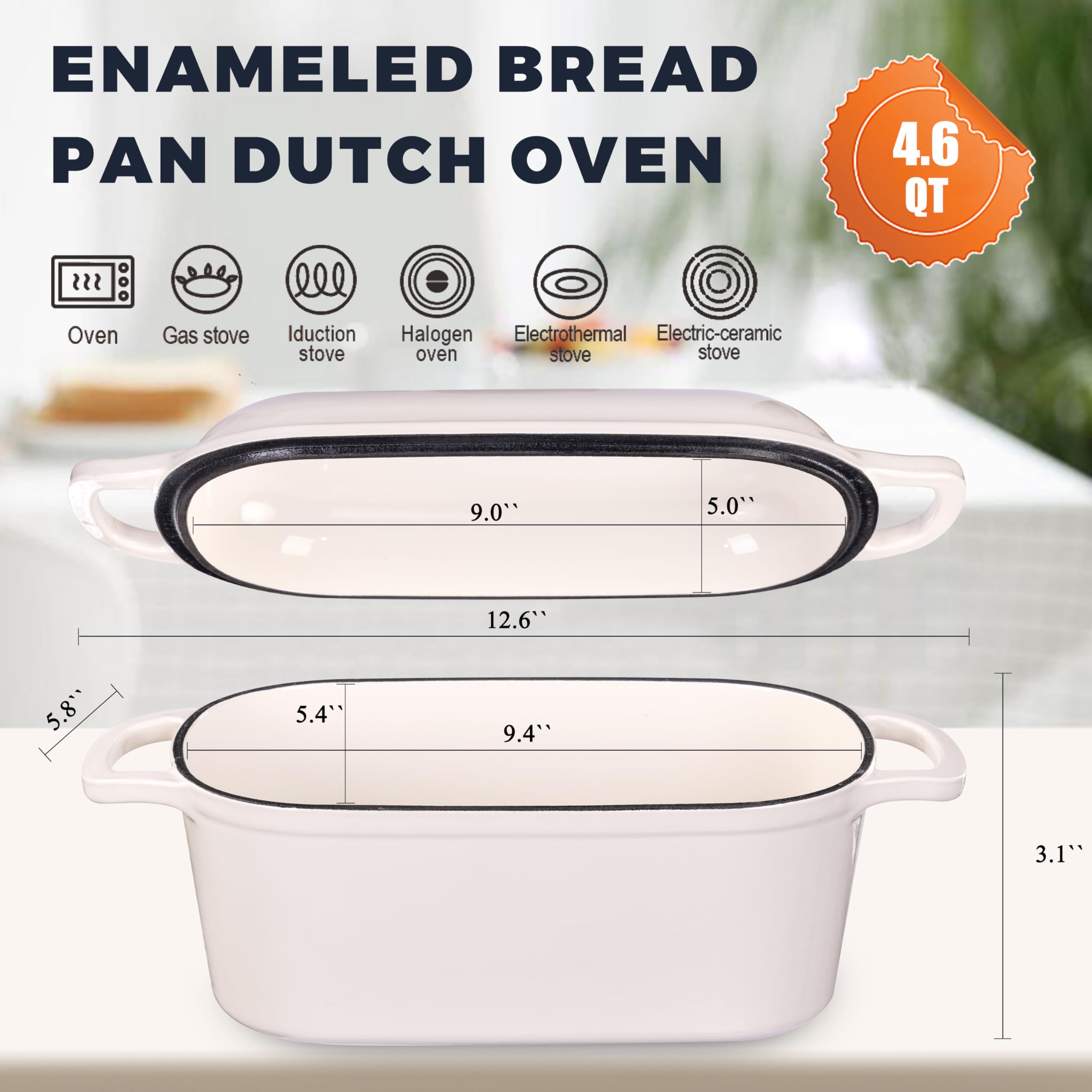 GdnWings Dutch Oven lid self-basting traps steam for crusty sourdough