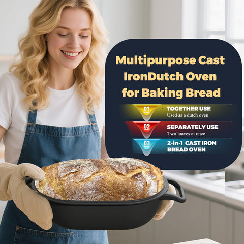 GdnWings easy-clean seasoned cast iron that develops a natural patina