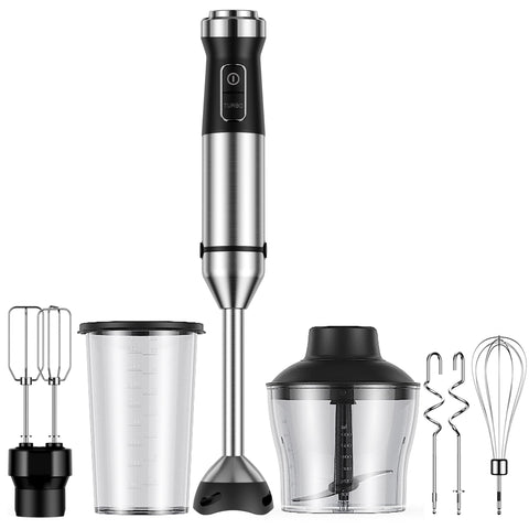 GDOR 6-in-1 immersion blender with attachments for versatile cooking prep