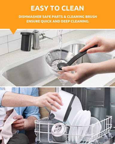 GDOR anti-drip design minimizes spills on counters.