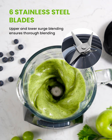 GDOR 700W motor powers tough ingredients for silky blends