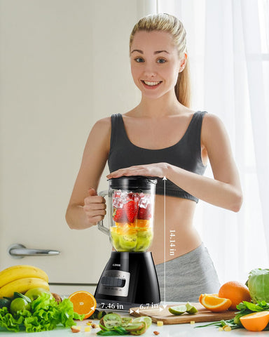 GDOR blender can crush ice and puree fruits for refreshing drinks