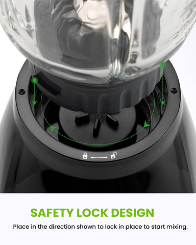 GDOR self-cleaning feature makes jar cleanup effortless after blending